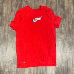 Red Nike shirt size medium